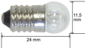 E10 Ball-shape Lamp - 2,5v-0,3a-0,75w Spherical Bulb 11,5x24mm E10